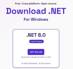 .NET 8.0 SDK